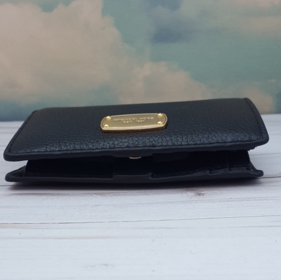 Michael Kors Wallet Medium Slim Black Leather NWT - Picture 8 of 8